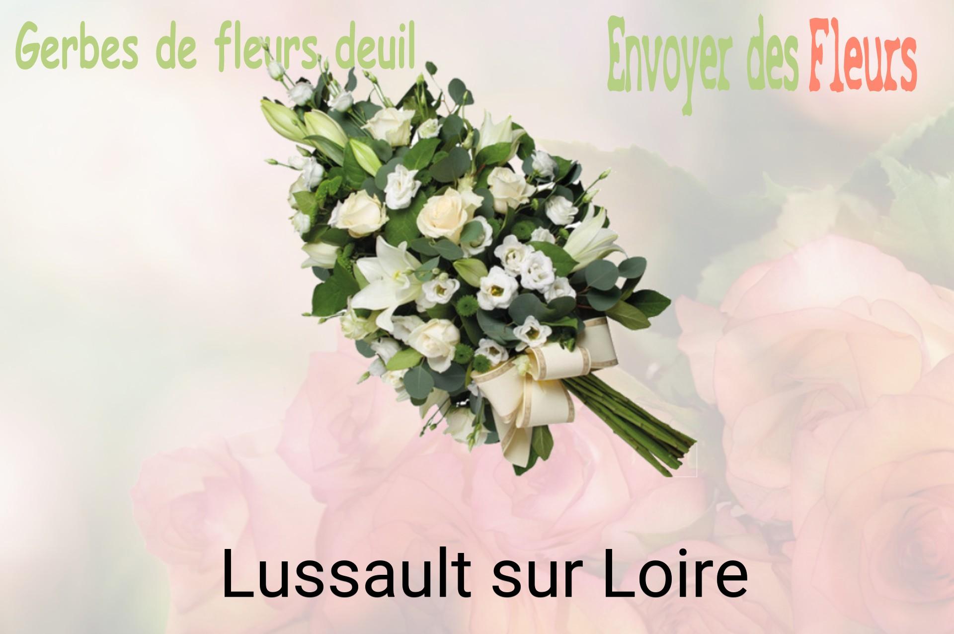 Gerbe de fleurs de deuil livrée à Lussault-sur-Loire